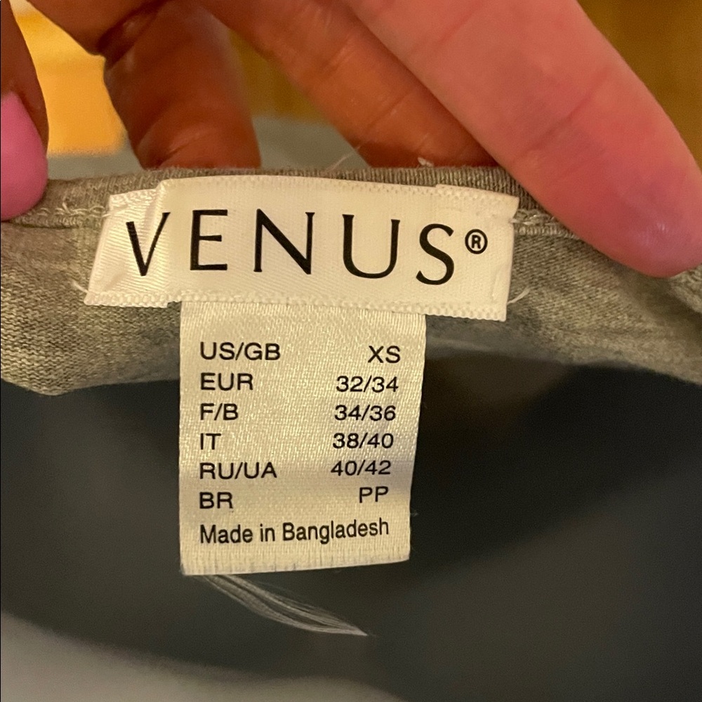 VENUS Grey Ruched Tank Top - Picture 2 of 4